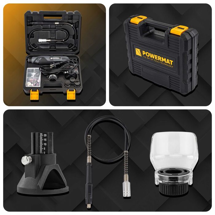 Mini szlifierka prosta trzpieniowa frezarka wielofunkcyjna lcd +zestaw