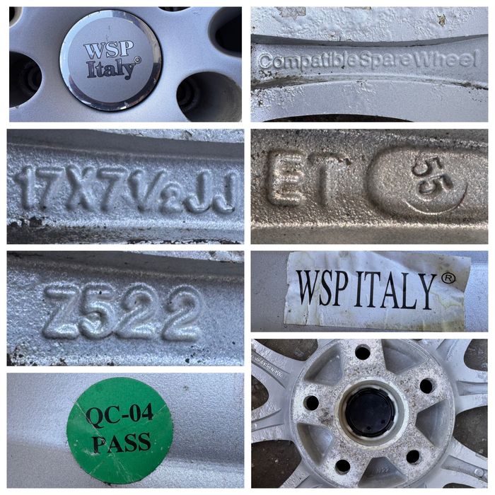 Литые диски r17 5x120 ET-55 на VW Transporter T5/Honda/Acura/Amarok
