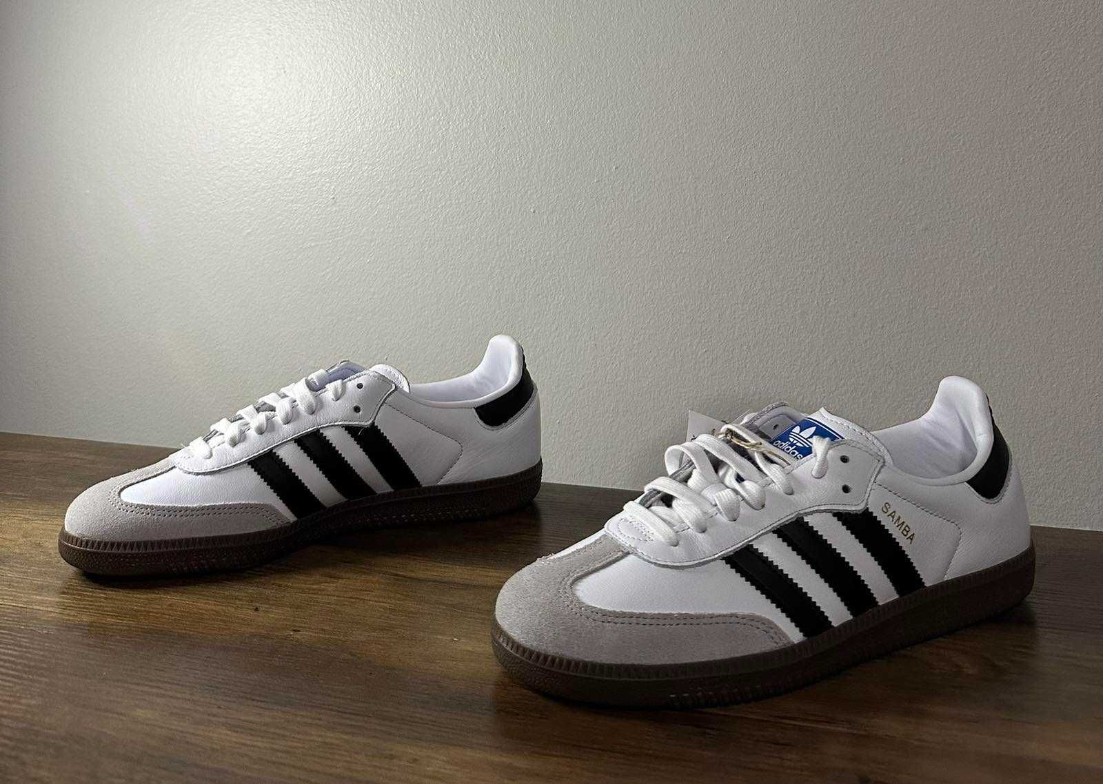 Adidas Samba OG "Cloud/Core Black/Gum "