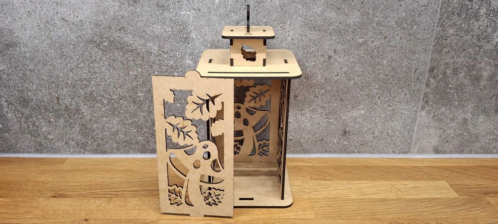 Jesienny nastrojowy lampion, wyjątkowy, poręczny, prezent, upominek