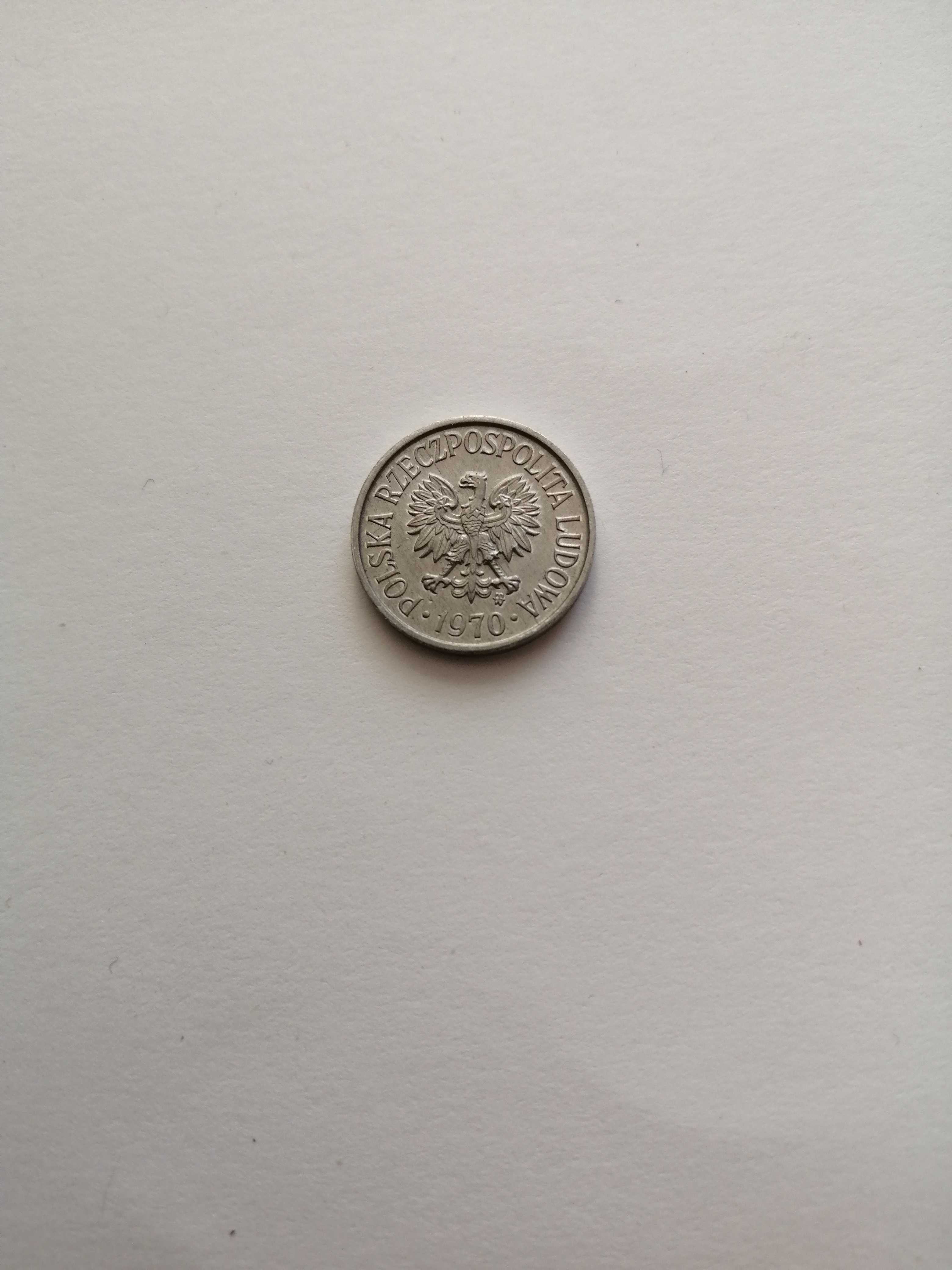 Moneta 5 groszy 1970 mennicza, piękna