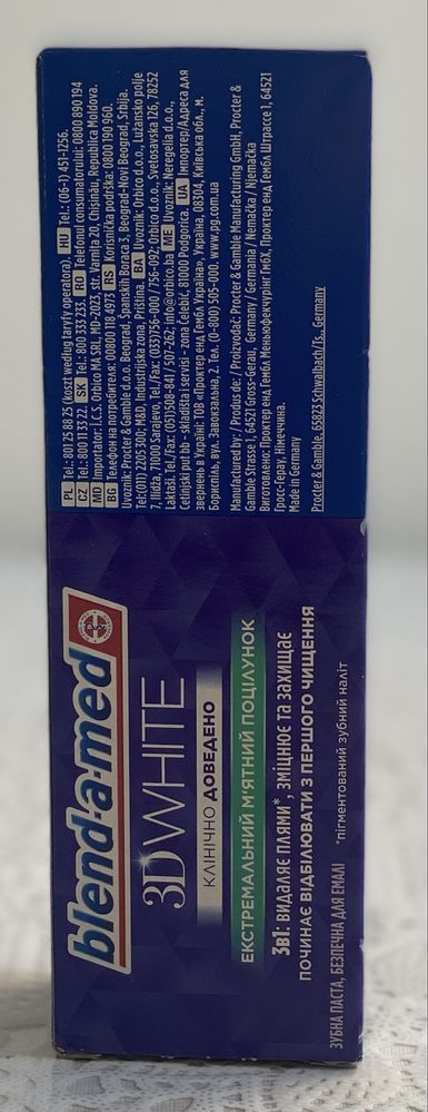 Blend a med 3 DWHITE classic, extrem mint kiss