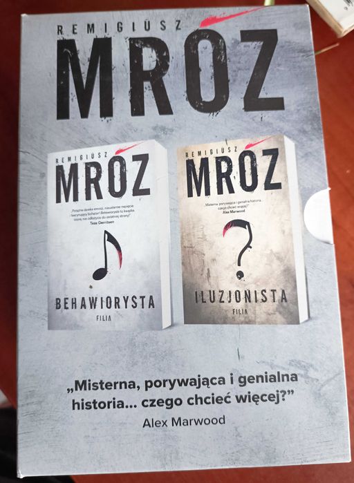 Remigiusz Mróz zestaw książek behawiorysta i iluzjonista pakiet