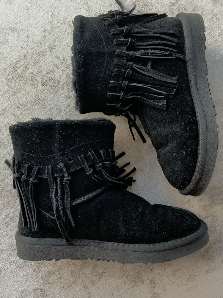 Czarne buty zamszowe Si rozkiar 36