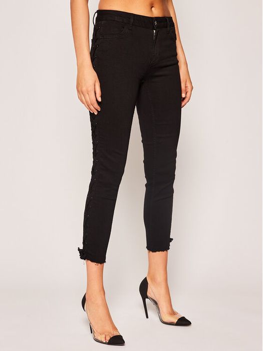 Jeansy z wiązaniem na nogawkach Liu Jo 28