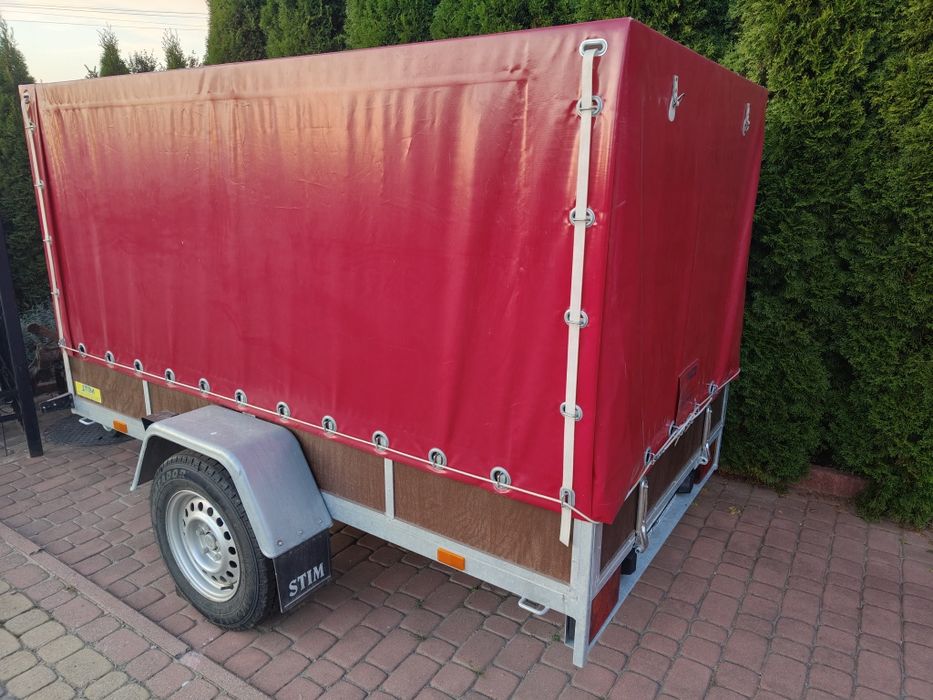 Przyczepka STIM z hamulcem najazdowym,praktycznie NOWA
