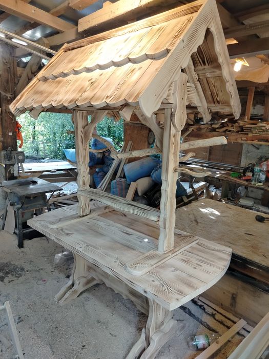 Stół wiejski 205 cm weselny imprezy okolicznościowe