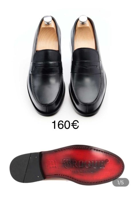 Sapatos  cabedal  sola seca