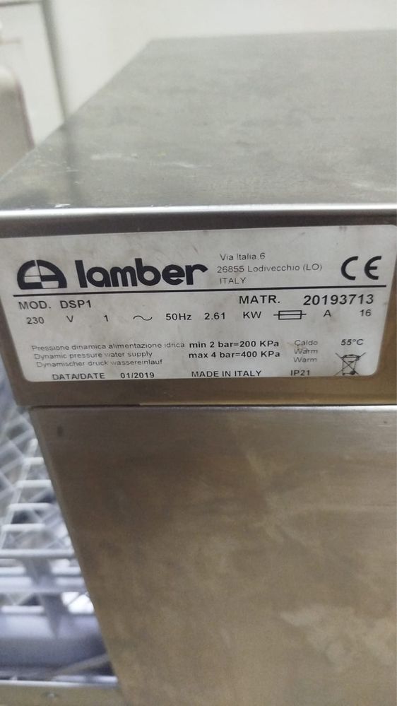 Máquina da loiça (bar) industrial lamber como nova