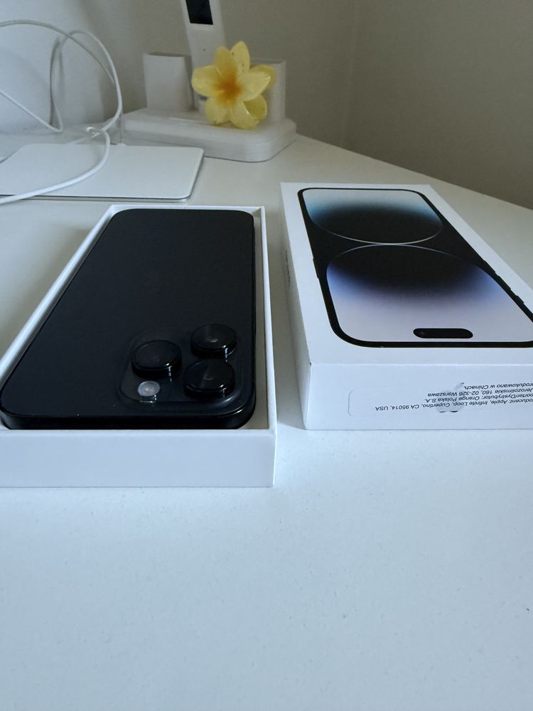 iPhone 14 Pro Max 256gb Black Idealny Bateria 100%
