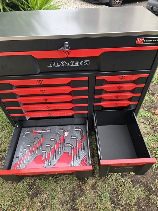 Carrinho de ferramentas de 11 gavetas completas novo
