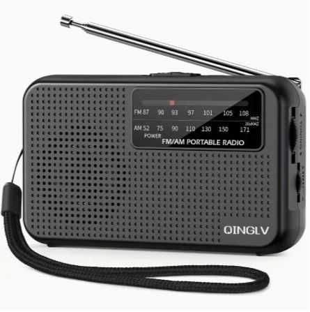 Rádio Portátil Mini AM/FM