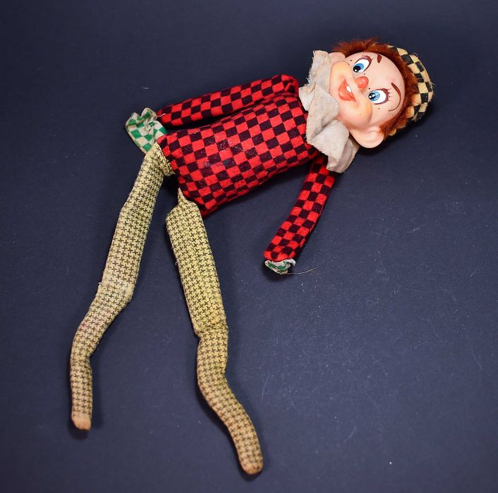 Kukiełka Maskotka Stara Francuska Cyrkowiec Klaun