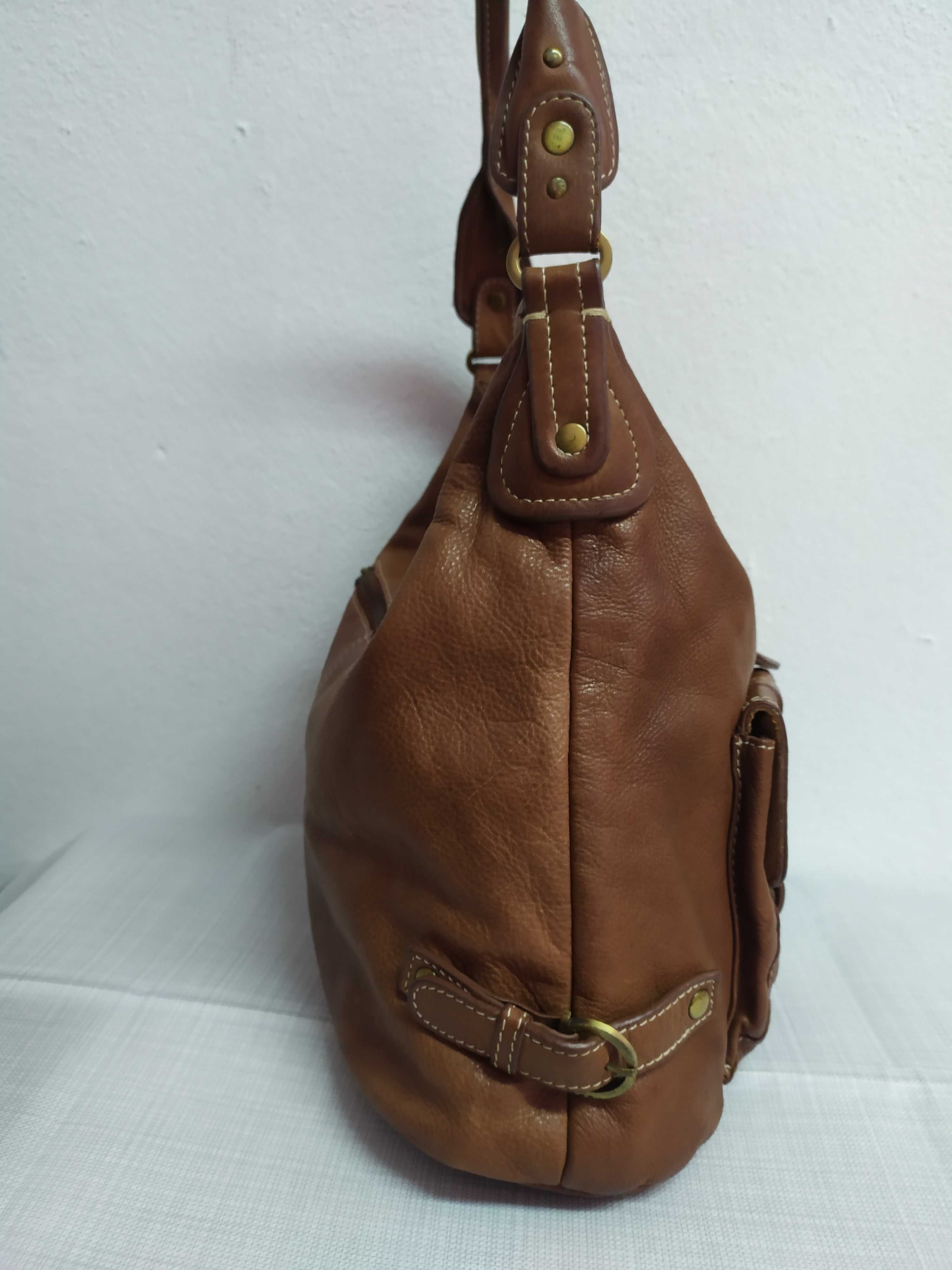 Mala/bolsa, pele genuína, marca Caroll