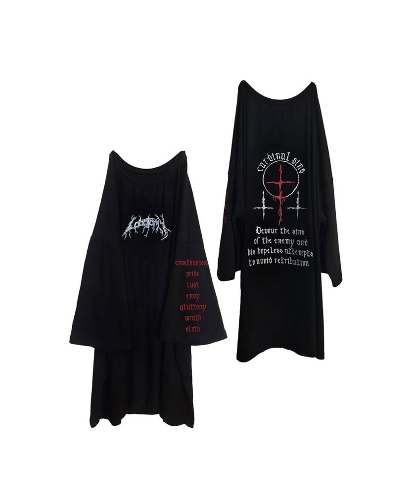 T-shirt lobotomy- «cardinal sins», тишка лоботомия, лонг, нефор zxc