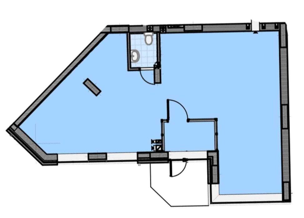 ЖК «На Прорізній» фасад комерційного приміщення  73 м2, Буча