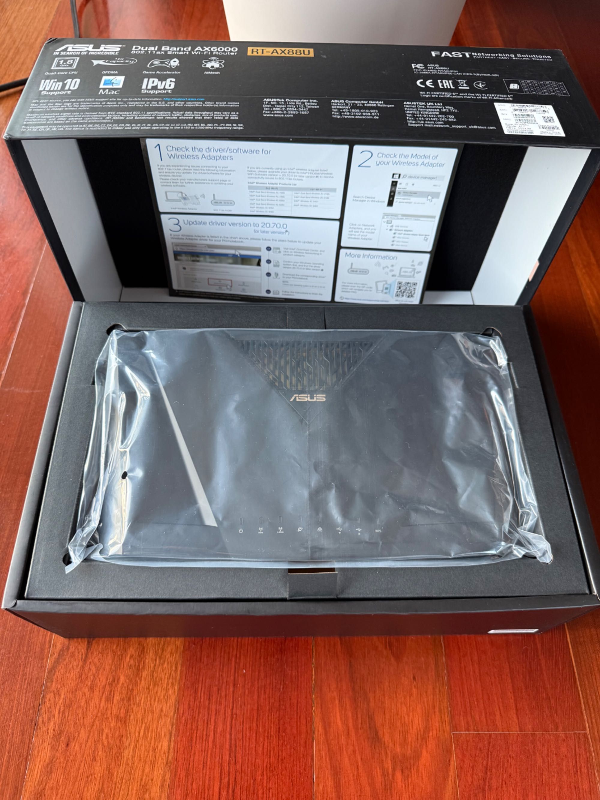 Router Asus RT-AX88U - WiFi 6 AX6000 – Como Novo