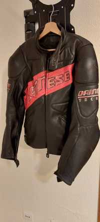 Casaco pele Dainese Techno, preto, tamanho 50