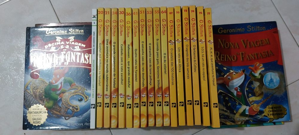 Livros Geronimo Stilton.
