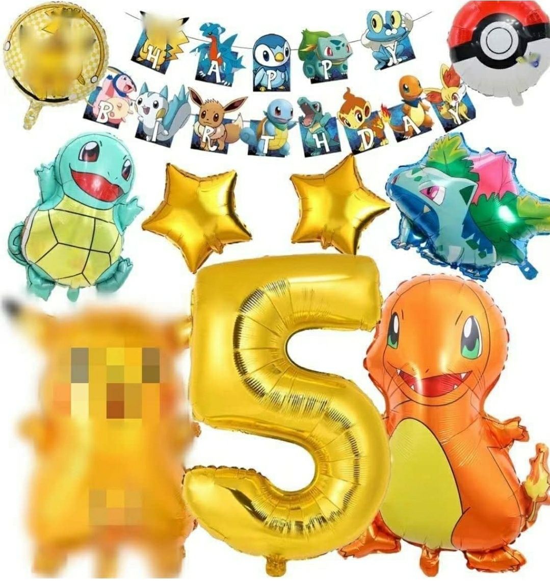 Decoração Festa Aniversário Pokemon Pikachu 2 a 8 anos