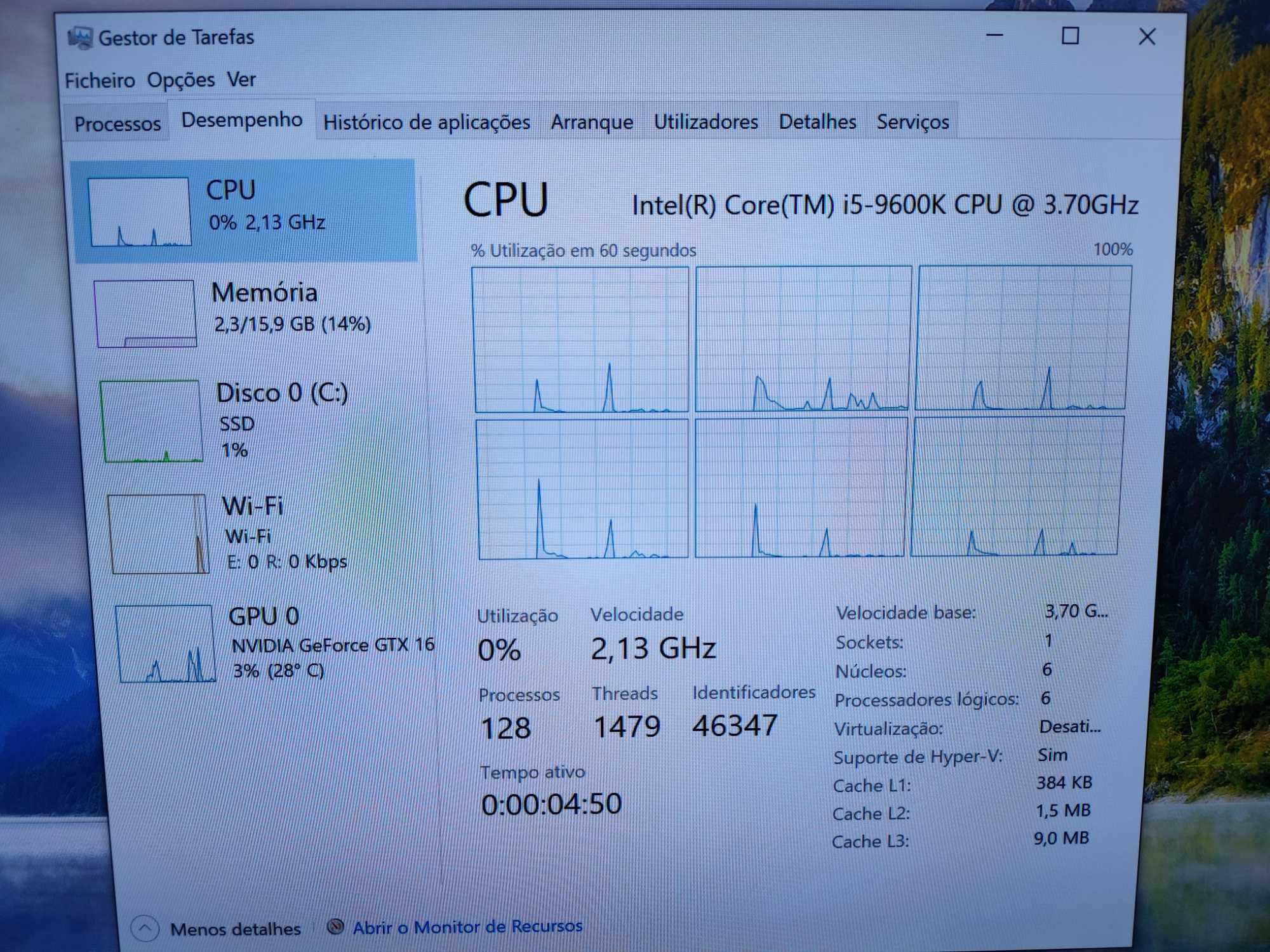 Desktop i5 9600k 1660 Super
