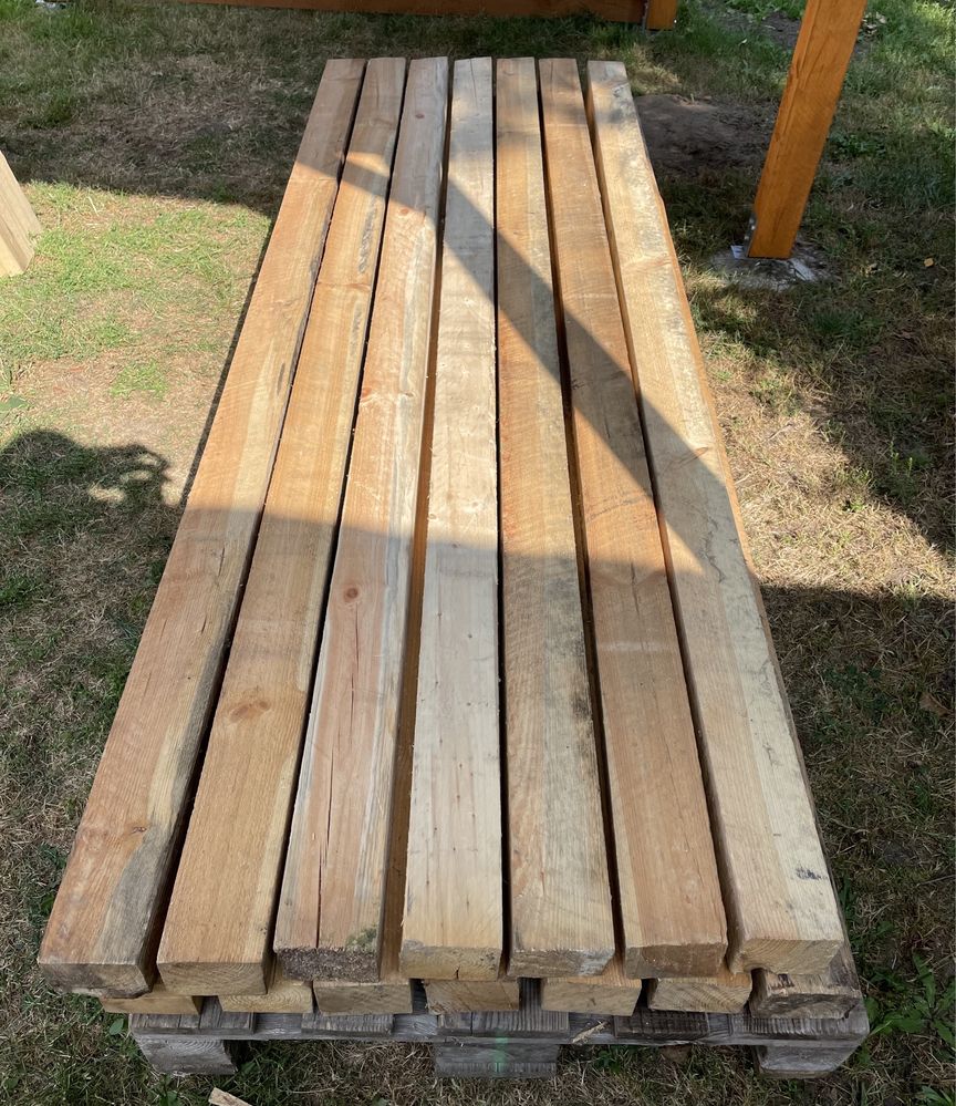 Kołki drewniane - Kantówki -  8 cm. x 10 cm. x 240 cm