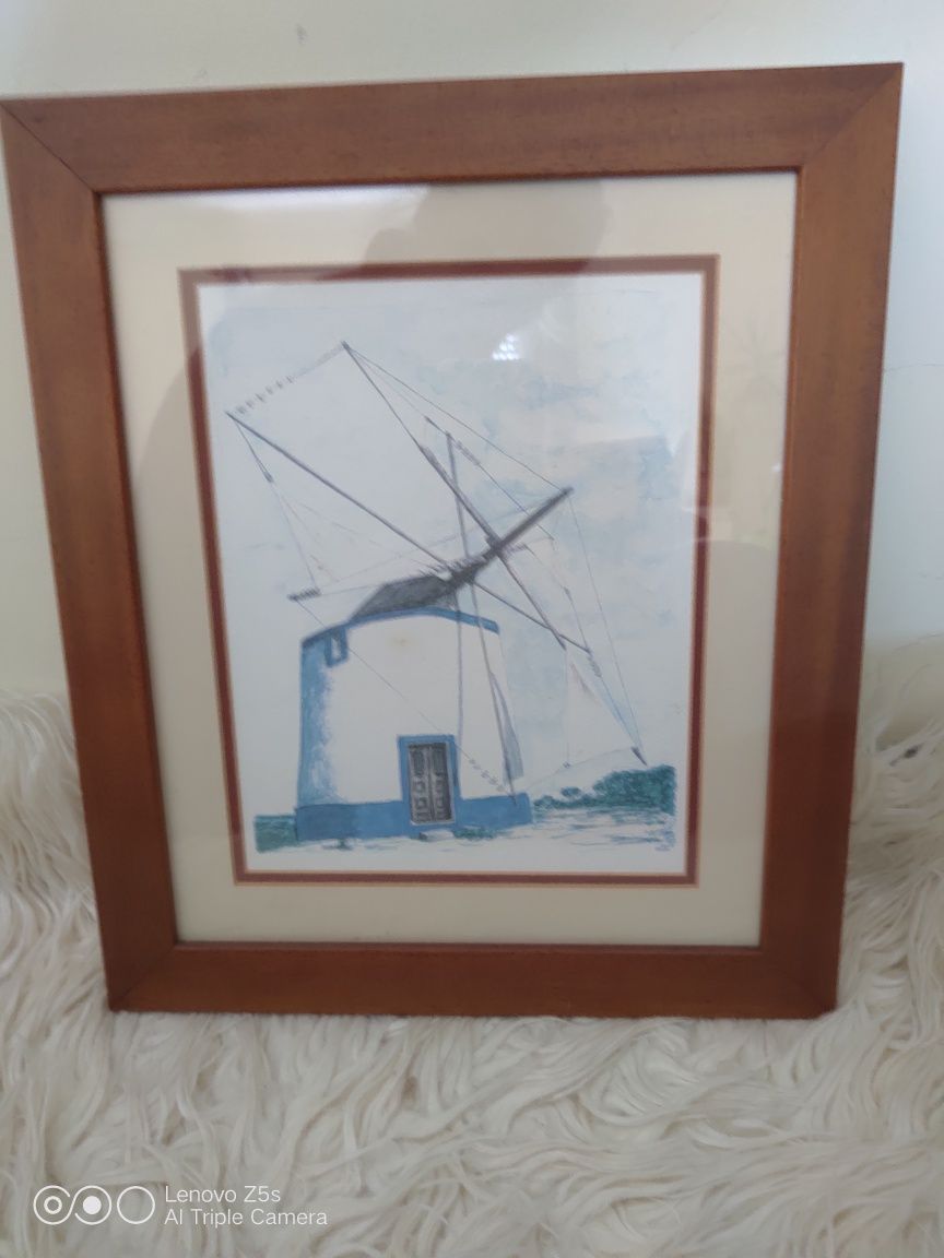 Quadro Emoldurado MOINHO