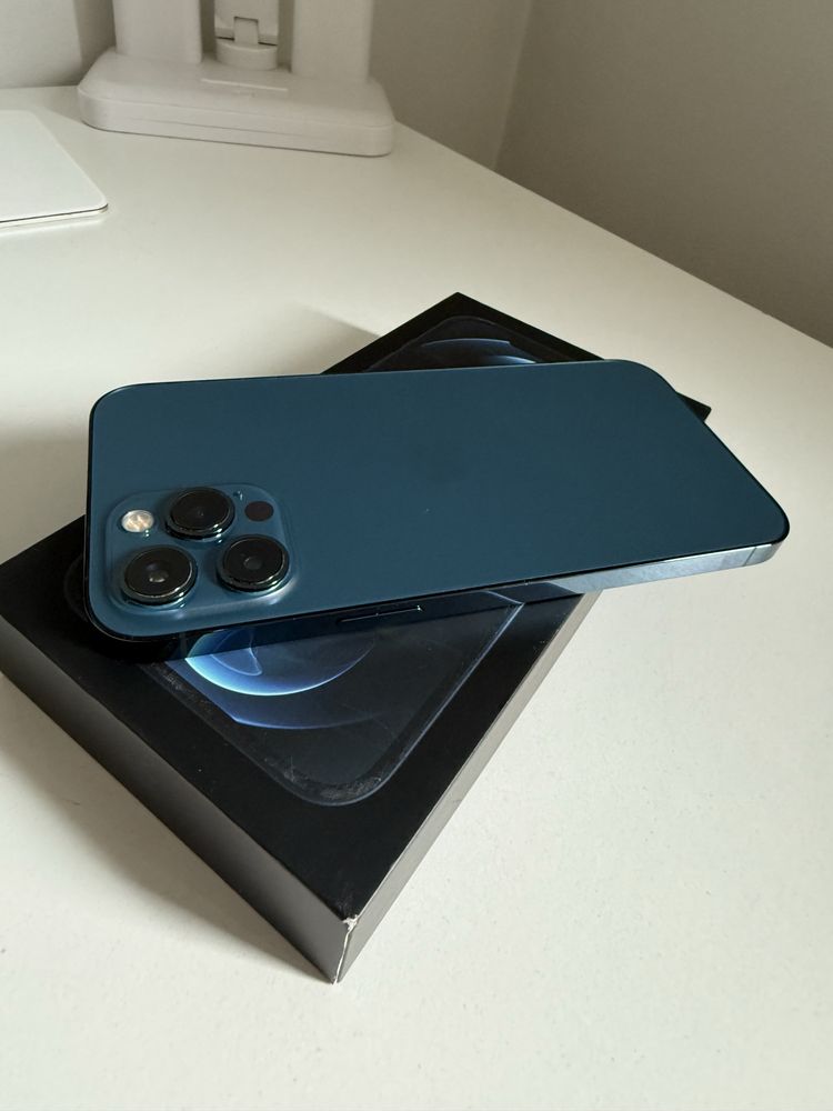 iPhone 12 Pro Max 128gb Blue Idealny Bateria 96%