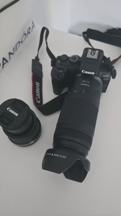 Canon r10 x obiektyw 75- 300 mm x obiektyw 18-45 mm plus statyw
