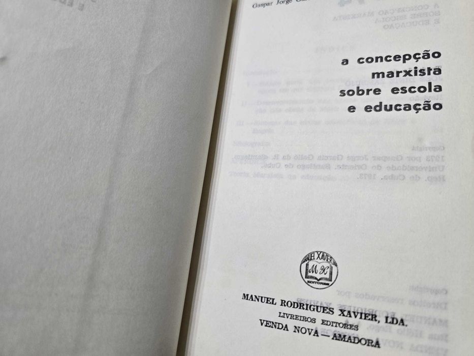 A Concepção Marxista Sobre a Escola e Educação - G. J. García Galló