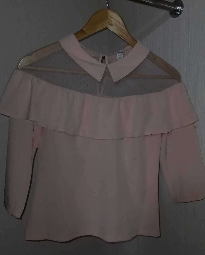 Ніжно-рожева блуза