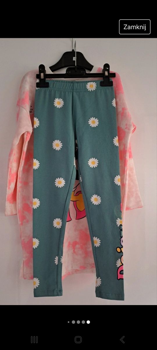 Komplet bluza, legi Daisy. Nowe z metką!