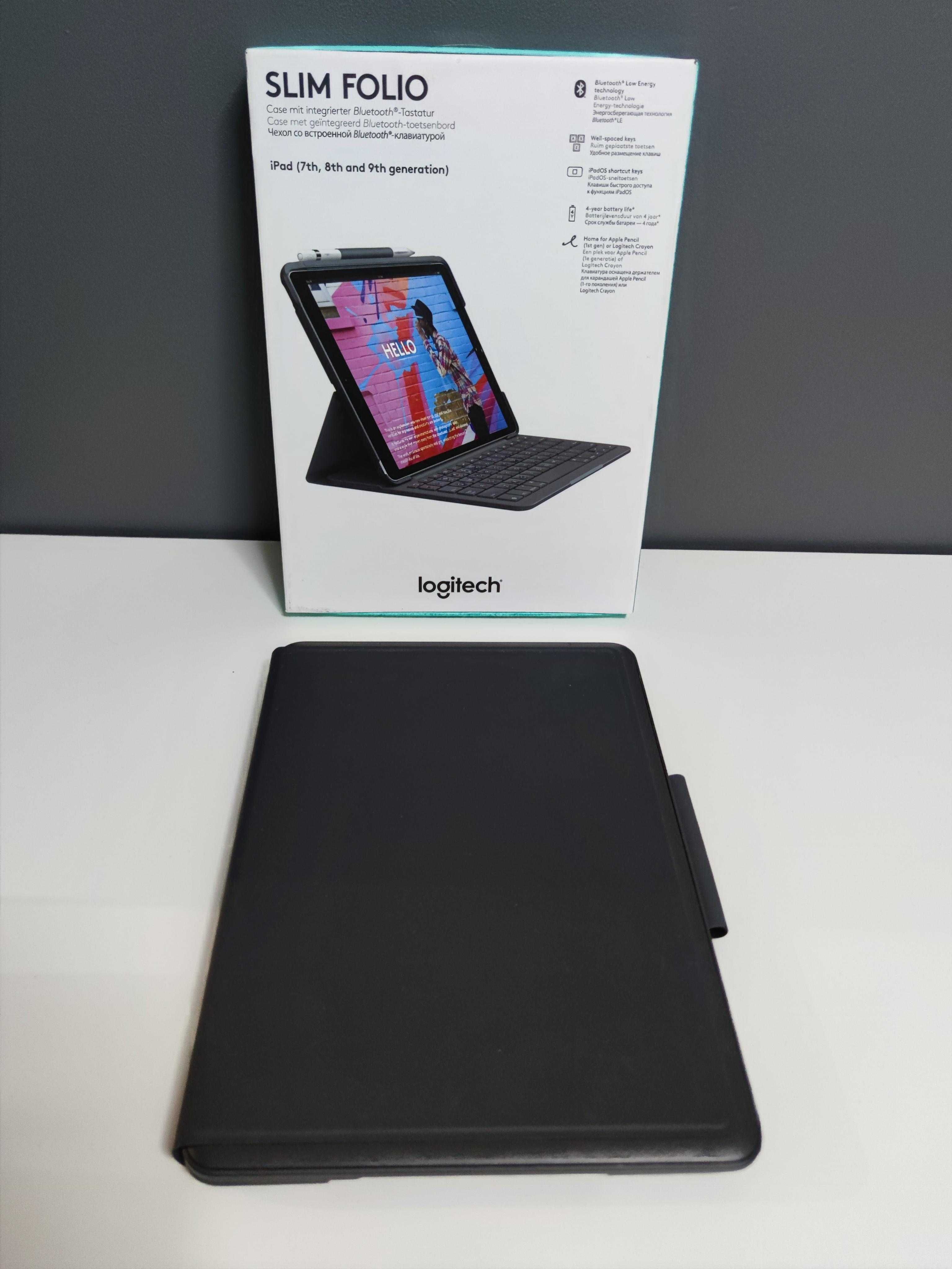 Logitech Slim Folio do iPada 7., 8. i 9. generacji - Etui z klawiaturą