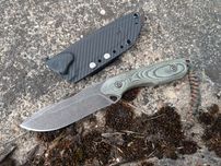 Nóż fixed Torbe Custom Harvester88 N690 micarta