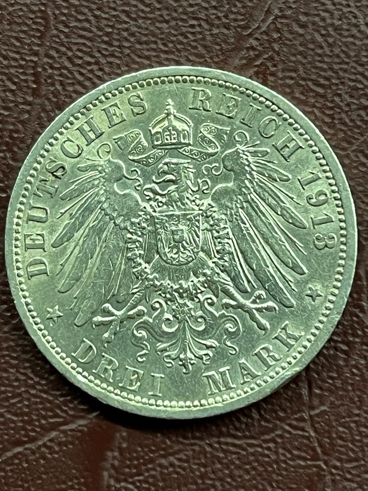 3 марки 1913 г. 25 лет правления