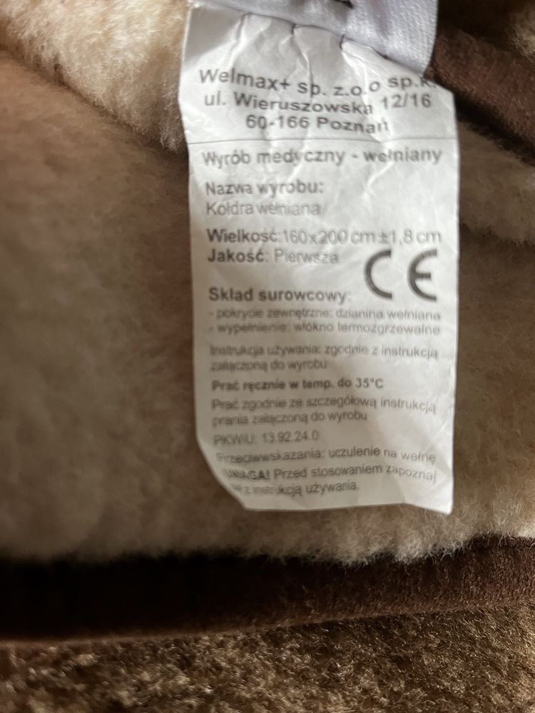 Komplet poscieli welnianej Camel