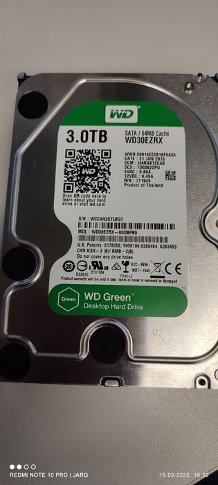 Dysk wewnętrzny 3TB WD HDD