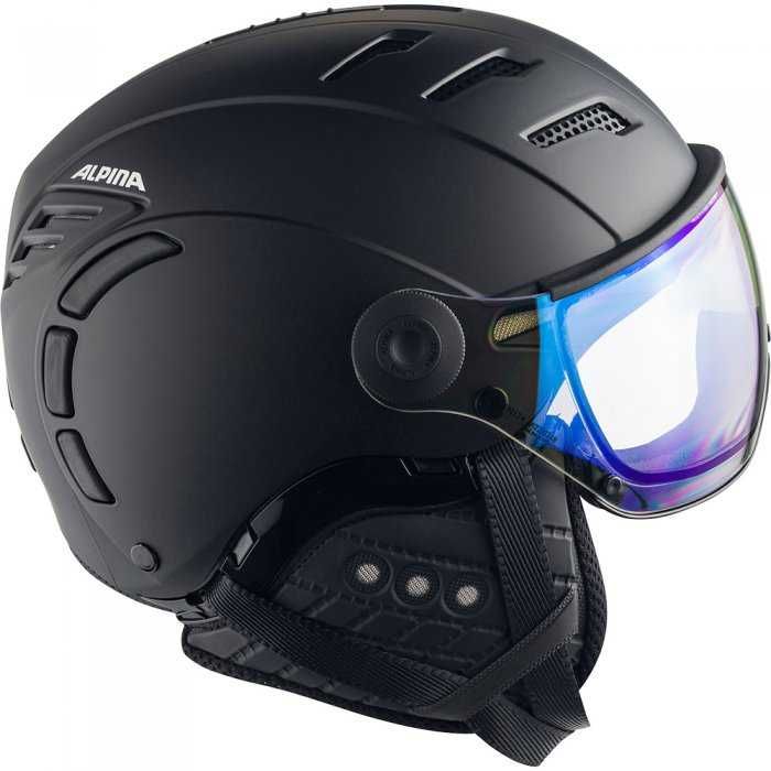 Alpina Jump 2.0 VM 55 58 kask narciarski snowboardowy przesłona czarny