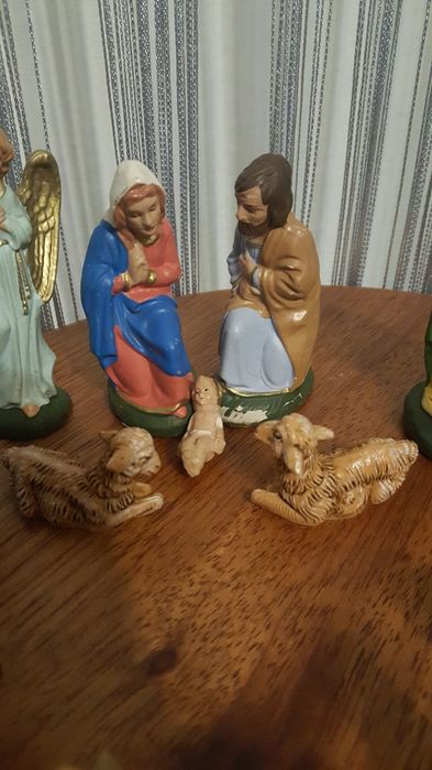 Szopka stare gipsowe figurki do szopki