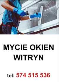 Mycie okien,witryn,paneli fotowoltaicznych