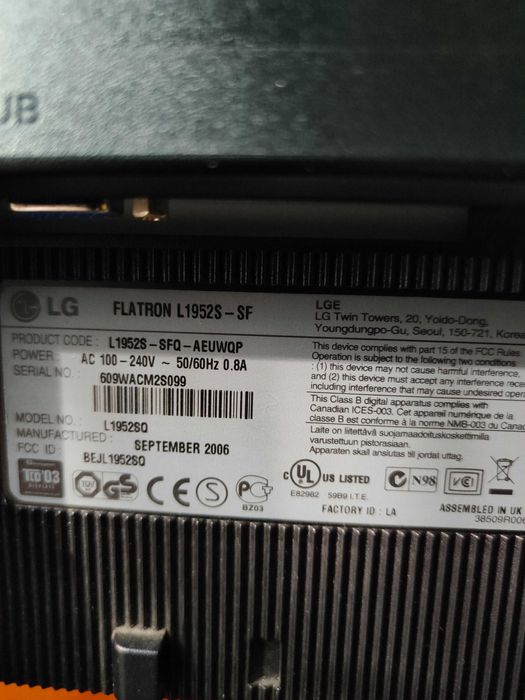 monitor do komputera LG
