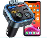 TRANSMITER FM bluetooth ładowarka telefonu MP3 2XUSB SD LCD nowy