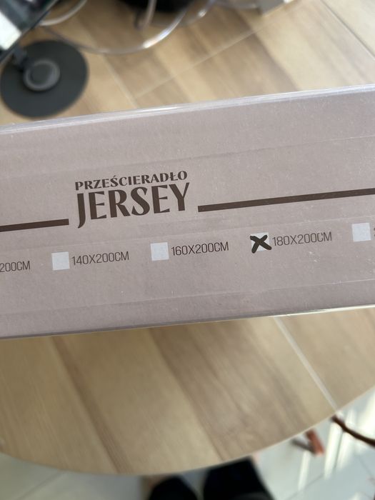 Przescieradło z gumką  jasnoszare jersey 100% bawełna cotton