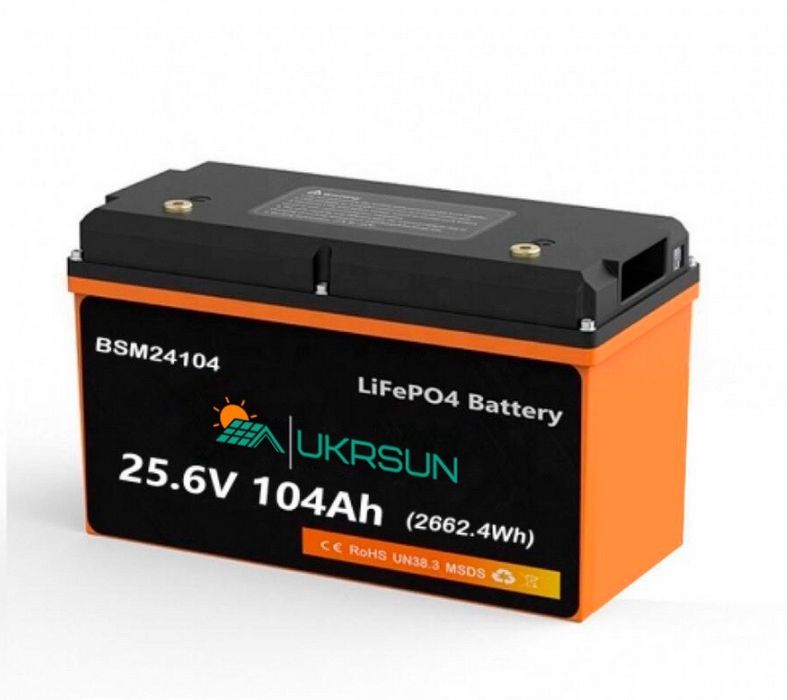 Комплект Інвертор 24в на 2,5кВт і батарея lifepo4 104ah