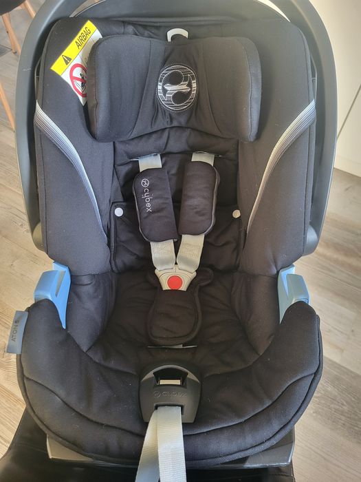 Cybex Aton 5 z bazą ISOFIX + adaptery – stan bardzo dobry