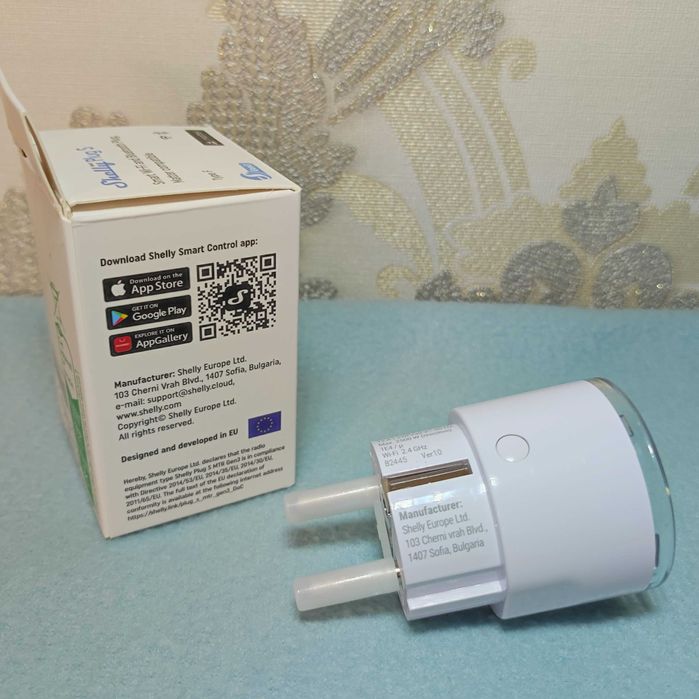 Розумна розетка Shelly Plug S Gen3 12 А