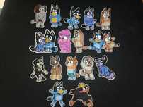 Lote 16 Patches Bluey e Bingo