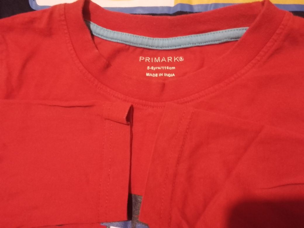 2x bluzki bawelniane 110/116 Primark do przedszkola, chłopięce