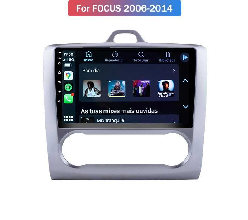 AutoRadio P/ Ford Focus-Android 13 Carplay Android Auto/Montagem