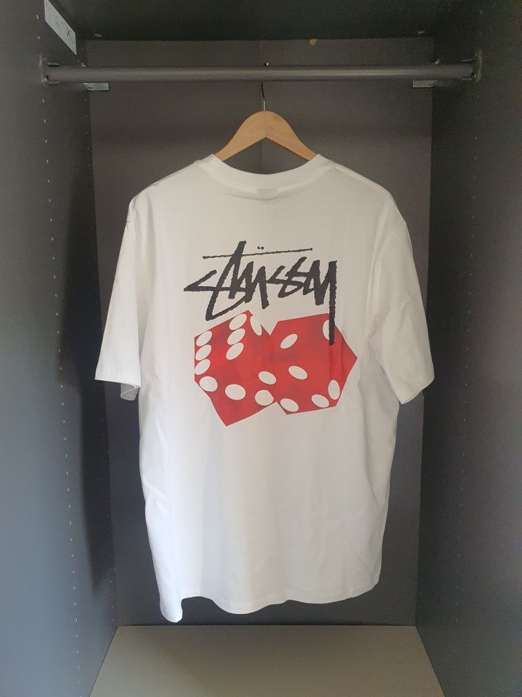 T-shirt Stüssy Branca Red Dice